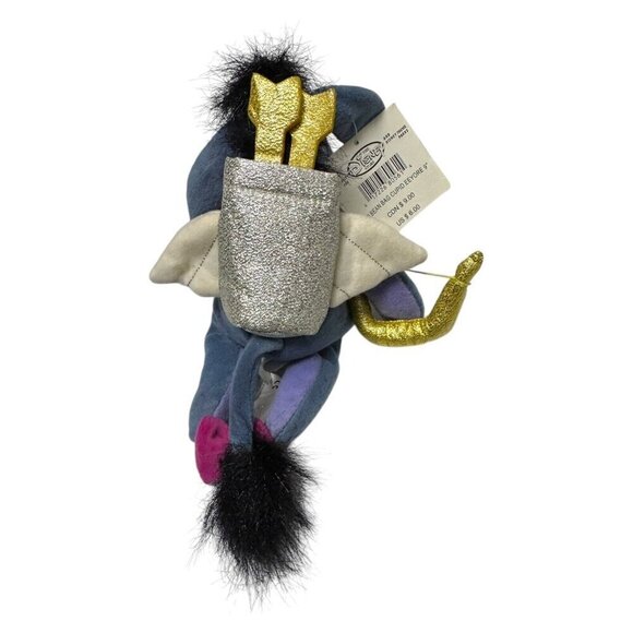 NWT 90s Disney Store CUPID EEYORE VALENTINES 9" Vintage DISNEY Mini Beanie Doll - Picture 4 of 7